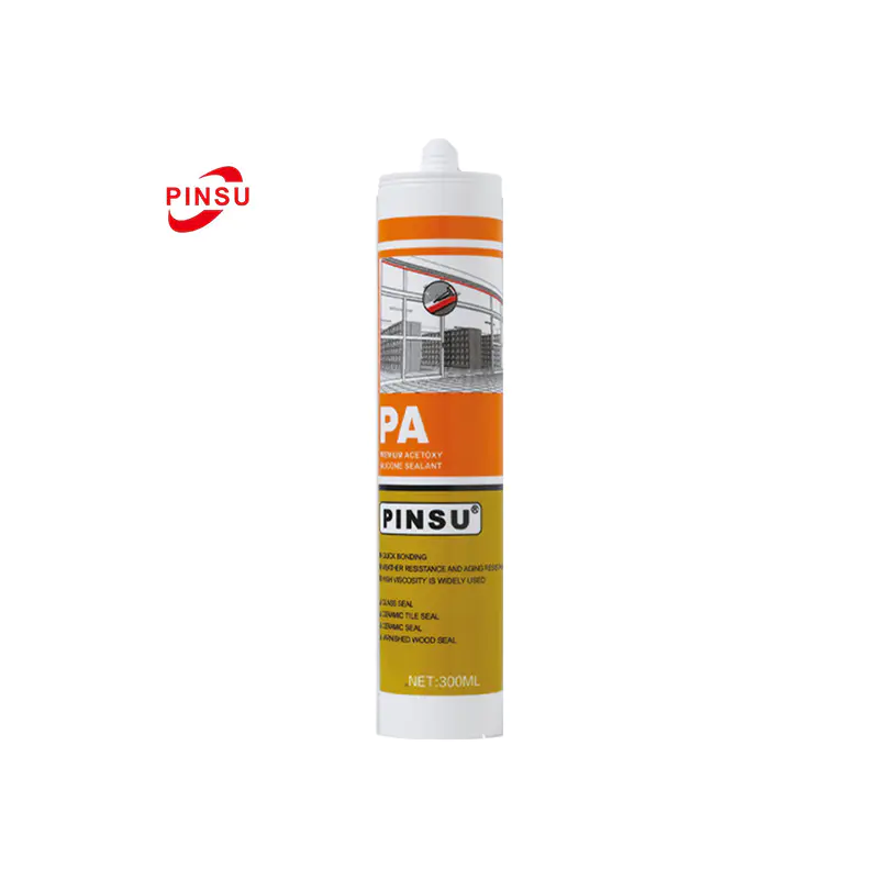 PINSU-PA 浴室およびキッチン用の速硬化防水および防カビ性酢酸シリコーンシーラント
